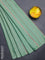 Arani semi silk saree green shade with allover thread weaves in borderless style