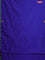 Arani semi silk saree blue and maroon with thread woven buttas and thread woven butta border