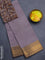 Chettinad cotton saree maroon shade with allover small checked pattern and zari woven border