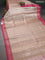 Banarasi tissue silk saree gold and pink with allover zari woven brocade weaves and zari woven border