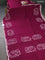 Chiniya silk saree wine shade with allover bandhani prints