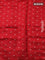 Chiniya silk saree maroon with allover bandhani prints