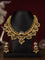 Antique guttapusalu necklace with kemp & cz stones & gold and pearl hangings