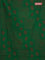 Banarasi semi matka saree green with allover thread weaves and thread woven border