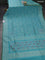 Banarasi semi katan silk saree teal blue shade with allover jamdhani weaves and rich zari woven border
