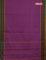 10 Yards chettinad cotton saree purple shade and dual shade of green with plain body and thread woven border