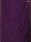 Chanderi bagru saree purple with allover leaf butta prints and small zari woven border