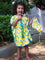 Ananaas Organic Cotton Block Printed Kaftan for Kids