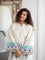 Pinar Waffle Block Printed Cotton Bath Robe