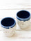 Set of 2 - Dreamy White Dimpled Hand-Thrown Ceramic Tumbler