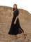 Kasturi Black Kaftan Maxi Dress