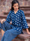 Neel Indigo Cotton Lounge Set
