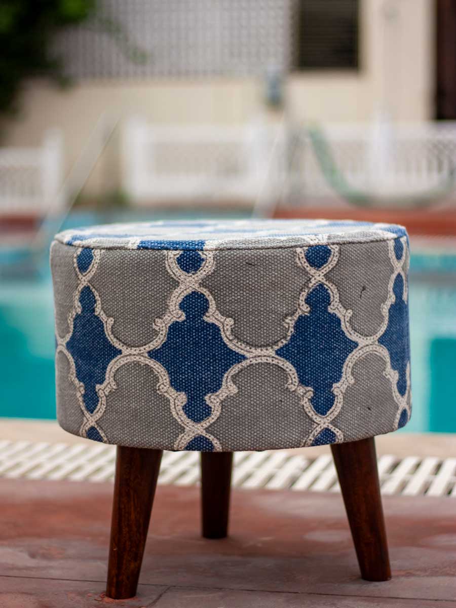 Royal Palace Solid Wood Ottoman