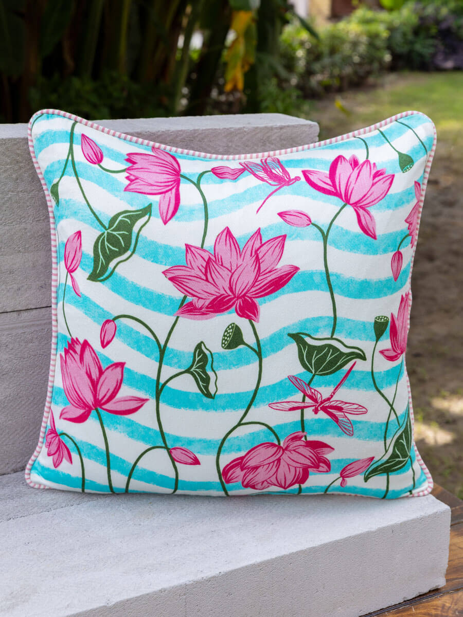 Prakriti Cotton Cushion Cover - 18 Inch