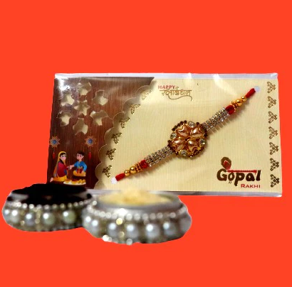 Premium Rakhi with Roli and Chawal