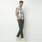 Camp Collar Half Sleeve Checkered Mood Shirt