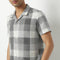 Camp Collar Half Sleeve Checkered Mood Shirt