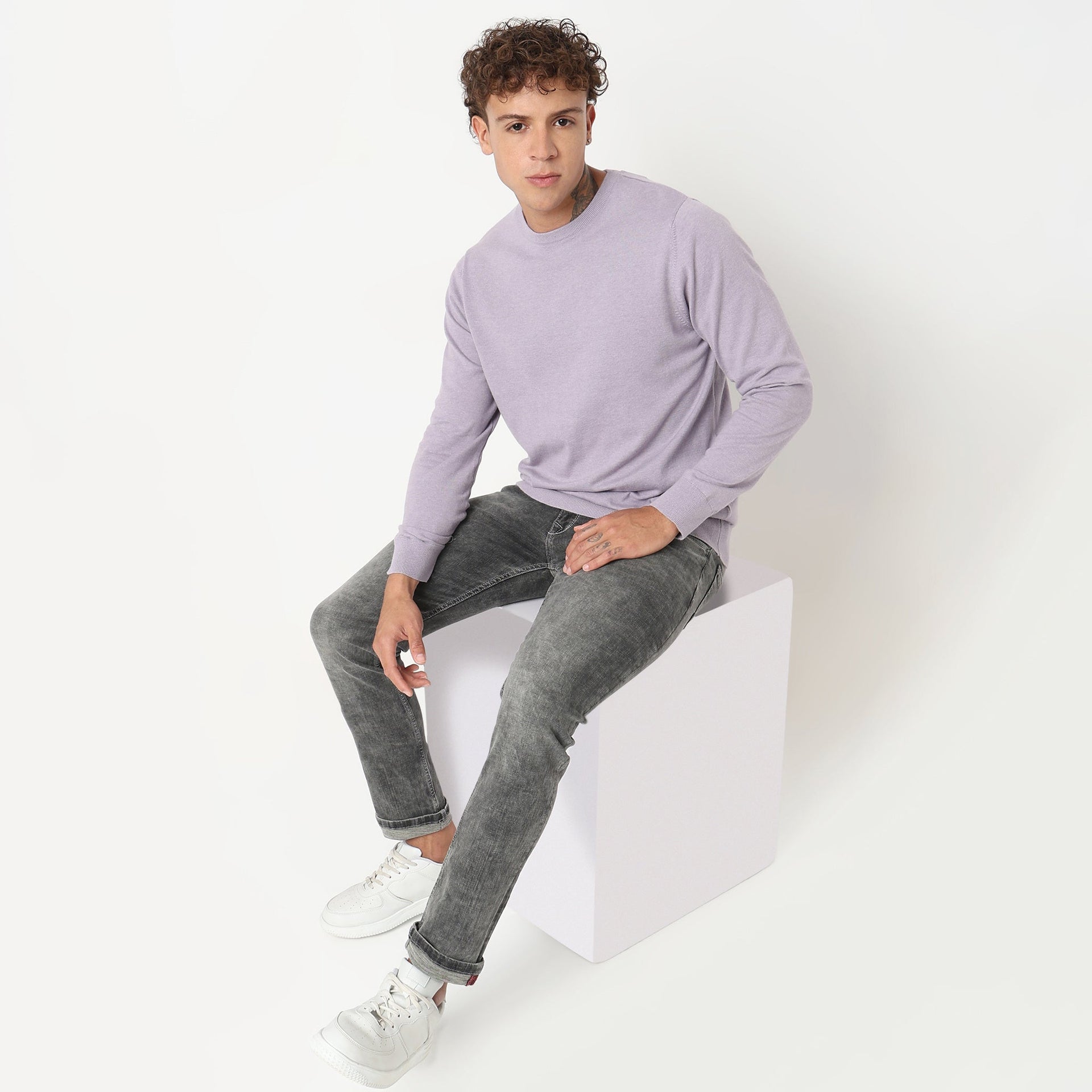 All Day Pullover™ - Comfortable exclusive soft Cotton Blend Hand Knitted With exquisite fashioning
