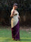 Double Trouble: Purple/Cream Saree
