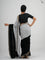 Double Trouble: Black/White Saree