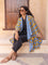 Safarnama Block Printed Waterfall Reversible Shrug