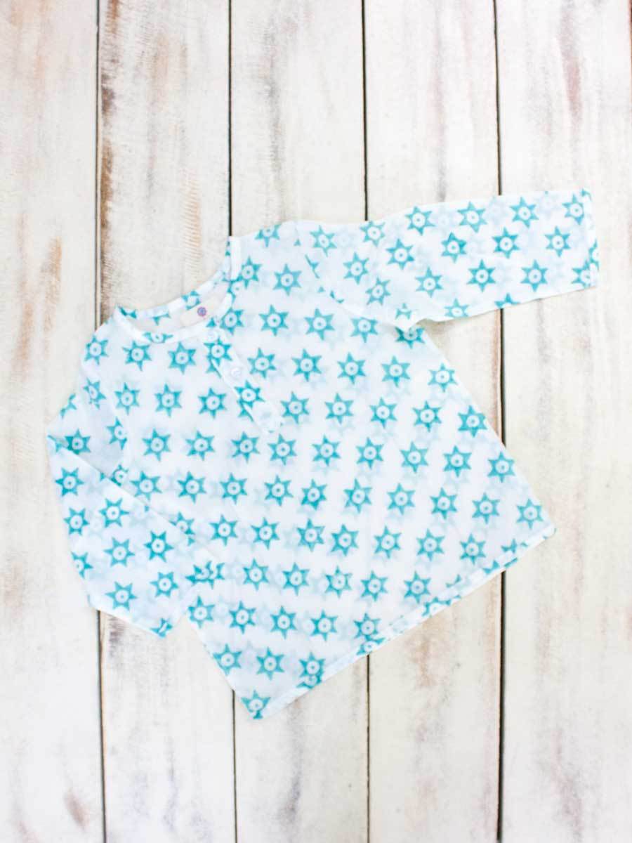Star Splash Organic Cotton Block Printed Kurta