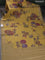 Chiniya silk saree mustard yellow with zari woven buttas & digital prints and zari woven border