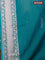 Banarasi semi katan saree teal green with zari woven buttas and zari woven border