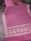Banarasi semi katan saree mauve pink with allover zari weaves and zari woven border