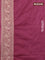 Banarasi semi katan saree mauve pink with zari woven buttas and zari woven border