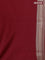 Banarasi semi katan saree deep maroon with allover thread & zari brocade weaves and woven border