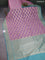 Banarasi silk cotton saree pastel purple and teal blue with allover zari weaves and zari woven border