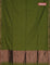 Bengal soft cotton saree sap green and deep maroon with plain body and zari woven border