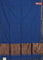 Bengal soft cotton saree cs blue and maroon with plain body and zari woven border