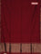 Bengal soft cotton saree maroon and blue with plain body and zari woven border