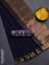 Bengal soft cotton saree navy blue and violet with plain body and zari woven border