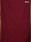 Bengal soft cotton saree maroon and blue with plain body and zari woven border