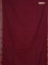 Bengal soft cotton saree maroon and yellow with plain body and zari woven border