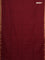 Bengal soft cotton saree maroon and blue with plain body and zari woven border