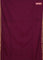 Bengal soft cotton saree dark magenta pink and blue with plain body and zari woven border