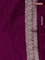 Banarasi semi mushru silk saree purple with thread & zari woven buttas and zari woven border