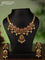 Antique attigai necklace with kemp stones and pearl & golden beads hanging