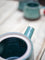 Turquoise Fall Hand-Thrown Dimpled Ceramic Tea Pot Set
