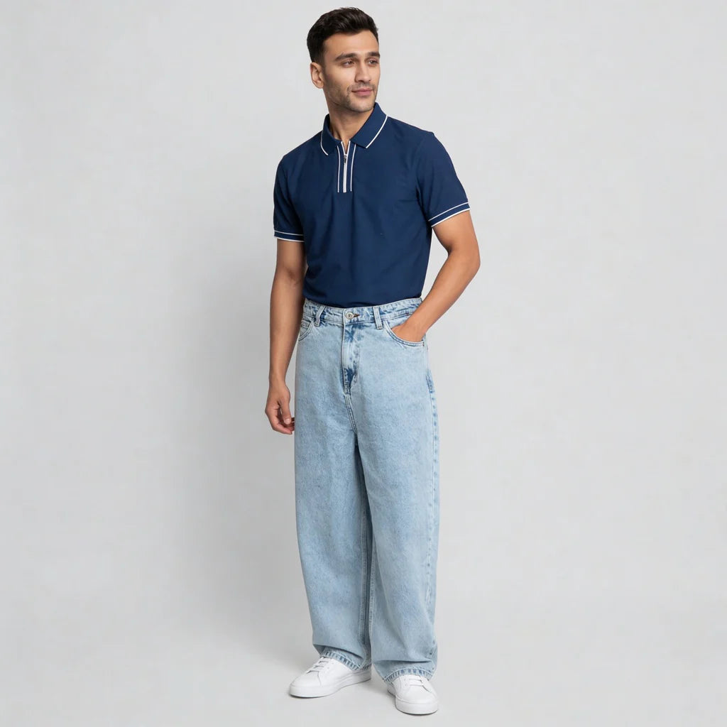 Barrel Fit High Rise K Denim