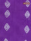 Batik cotton saree violet with allover sequin work & batik butta prints and printed lace work border