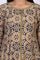 Beige Geometric Printed Embroidered Anarkali Cotton Kurta