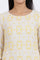 Beige Schiffli Embroidered Straight Rayon Flax Kurta