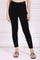 Black Solid Acrylic Winter Legging