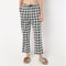 Ankle Length Straight Fit Checkered Lounge Pyjamas
