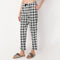 Ankle Length Straight Fit Checkered Lounge Pyjamas